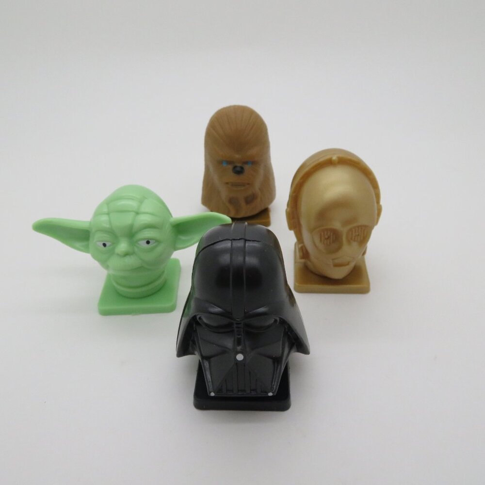 Vintage Topps Star Wars Empty Candy Containers Yoda Chewbacca C 3PO Darth Vader